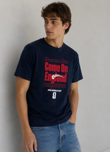 T-Shirt England FIFA World Cup pour homme en coton stretch confortable - 7