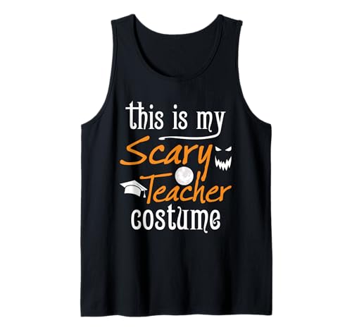 This Is My Scary Teacher Costume Funny Halloween Canotta