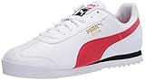 PUMA womens Roma Basic Sneaker, Puma White-high Risk Red, 11.5 US