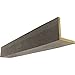 Ekena Millwork BMRS2C0100X060X120BD 2-Sided (L Rough Sawn Endurathane Faux Wood Ceiling Beam, 10"W x 6"H x 10