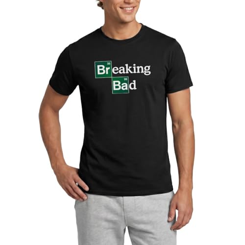 Spreadshirt Breaking Bad Logo Série TV Chimie et Crime T Shirt Homme, L, Noir