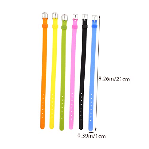 HOMSFOU 12pcs Flexible Watch Band Silicone Smartwatch Band Watch Replacement Easy Install Comfortable3