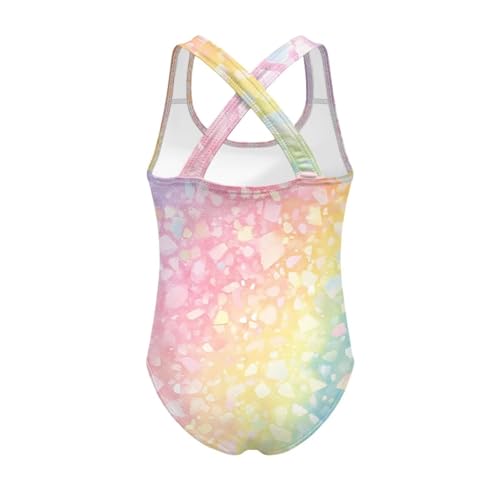Image of Girls One Piece Swimsuits Teens Sleeveless Back Cross Strap Bathing Suit Kids Quick Dry Cute Beach Swimwear(5-14)