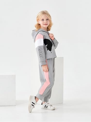 Image of Axumity Toddler Baby Girls Clothes Long-sleeve Tie Dye Hoodie Sweatshirt Pants Hooded Outfit Set
