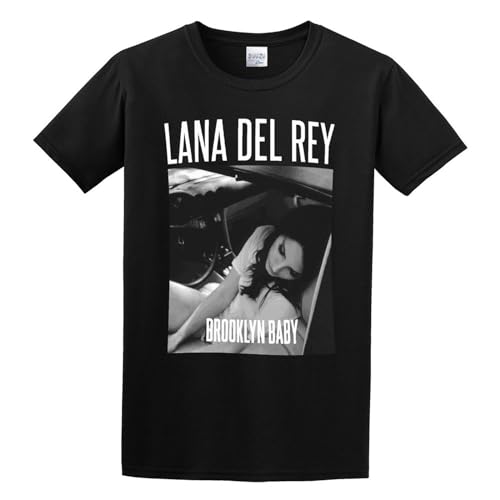 Photo de CRYSTAL&CLEAR Lana Del Rey Brooklyn Baby Men's Retro T-Shirt Black XXL