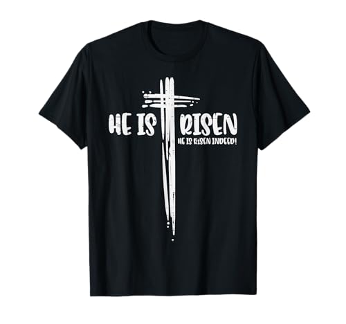 Pascua Jesús He Is Risen Indeed Religious Christian Women Camiseta