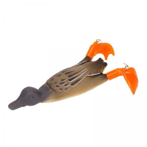 UJEAVETTE 2xFishing Lures 9.5cm Duckling Bait Floating Predator Lure Brown Crankbaits-image-35