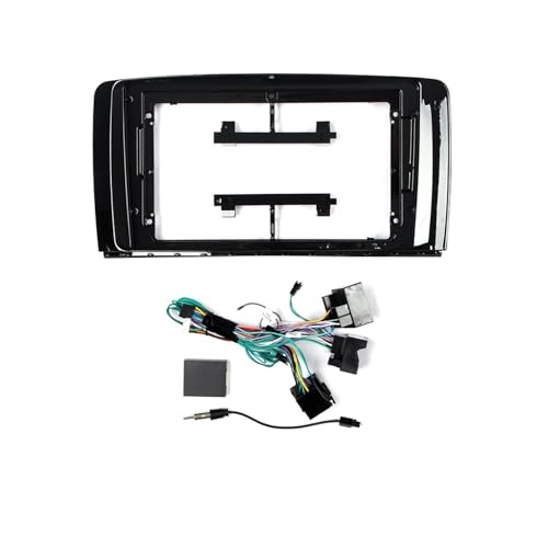 Ramka do radia Rama panelu radia Pasuje do BENZ W251 R300 R350 2006-2014 2Din 9-calowy adapter ramki radia samochodowego zestaw montażowy panelu deski rozdzielczej