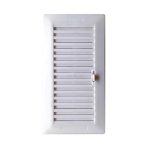 Einstellbares Gitter 13,3 x 26 + ABS-Rahmen weiß (G)