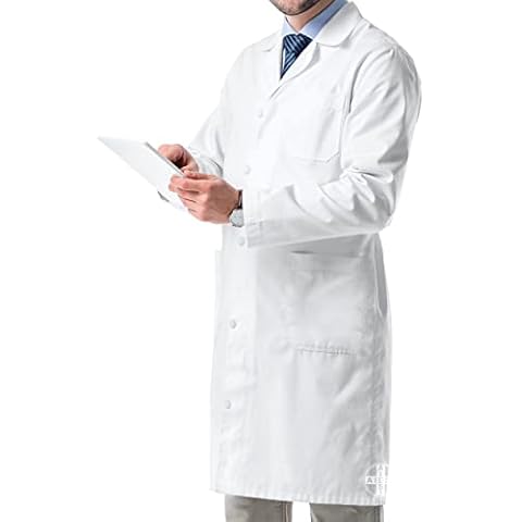 AIESI Bata de Laboratorio Medico para Hombre Cover