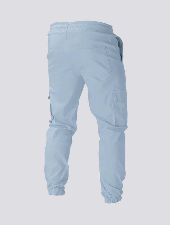 Men's Casual Jogger Pants - Relaxed Fit Lounge Pants with Drawstring3