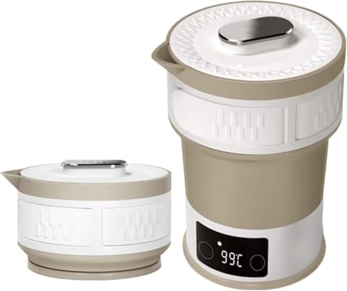 Rutexc 折りたたみ式のトラベル用伸縮式ウォーターボトル。ユニバーサルアダプターは不要です。シリコン製の携帯用ラベルが付いているので、海外旅行や出張にも便利です。