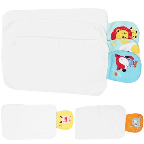 UKCOCO Serviettes Absorbantes en Coton Serviettes de Transpiration Respirantes Séchage Rapide Lot de 5 pour Bébé Motifs Adorables pour Garçon et Fille