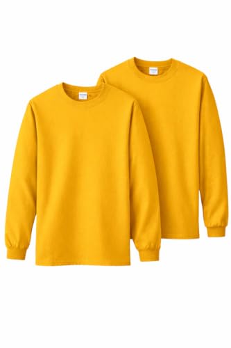 Image of Gildan Adult Ultra Cotton Long Sleeve T-Shirt, Style G2400, Multipack