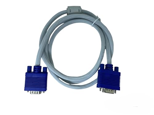 Image of Upix Male to Male VGA Cable 1.3 Meters (4.3 Feet) - Supports PC, Monitor, TV, LCD /LED, Plasma, Projector, TFT