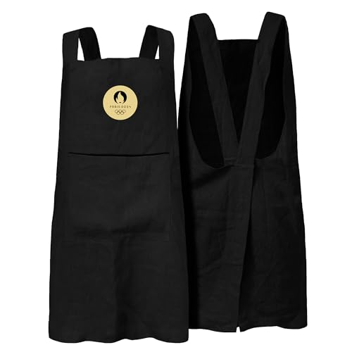 Tablier de cuisine japonais Paris 2024 en coton pour cuisiner durant les Jeux