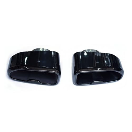 Embout silencieux d'échappement carré inox noir pour canule BMW X4 G02 et X3 G01 2019 2020