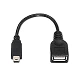 pvc CABLEPELADO Cable USB 2.0 OTG Mini B/M-A/H 0.15 M Negro