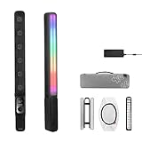 [公式旗艦店] ZHIYUN FIVERAY 100W LEDビデオライト スティック型撮影用ライト Type-C充電式 6種FXモード色温度2700-6200K 1/4インチネジ穴付き 高輝度 商品撮影/LEDスタジオ撮影/YouTube/Tiktok/ビデオ撮影に適用可能 軽量 持ち運び便利, F100 ライトワンド 黒 コンボ