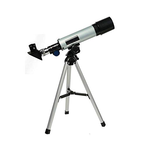 F36050M Tragbares Astronomisches Refraktor Tragbarem Stativ Monokulares Zoomteleskop Mondsterne Vogel Beobachten for Kinder Anfänger (Color