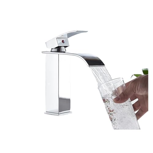 Mélangeur d'eau chaude et froide à commande unique pour lavabo de salle de bain