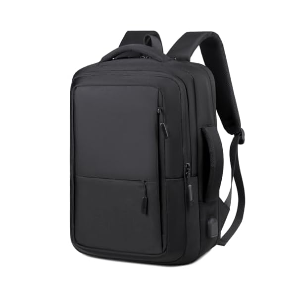 VGOAL-Laptop-Backpack-fit-173-inch-Lightweight-Carry-on-Travel-Casual-Daypack-Business-Backpack-with-USB-Charging-Port-for-Work-Travel-Daily-UseBlack VGOAL Laptop Backpack fit 17.3 inch, Lightweight Carry on Travel Casual Daypack Business Backpack with USB Charging Port for Work, Travel, Daily Use(Black)