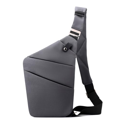 Image of Anti Theft Crossbody Bags for Women, Shoulder Bag Anti-theft Design for Travel, Sport (Dark Gray - Right Shoulder)