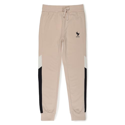 Image of Alan Jones Clothing Boys Colorblock Joggers Trackpant | Ribbed Hem & Waist | Drawstring Closure | Sizes 5-16 Years | Regular Fit