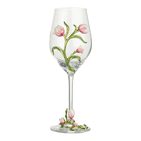 Simcat Enamel Flower Wine Glasses Cover