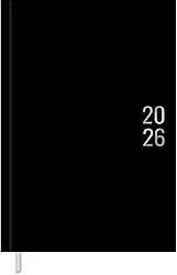 Tilibra - Agenda Executiva Costurada Diária 13,4 x 19,2 cm Napoli 2026 - Preta