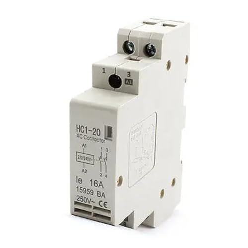 Contacteur CA 16A HC120 bloc électrique double pôle bobine 220V 240V