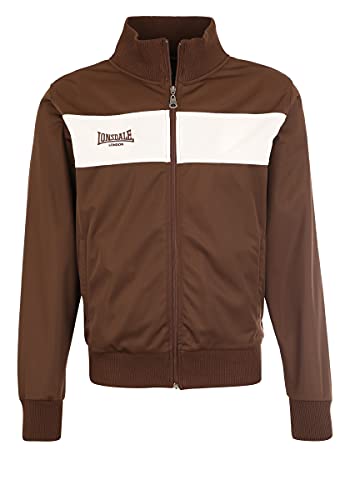 Lonsdale Herren Trainingsjacke Alnwick, Farbe:brown, Größe:2XL