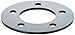 Allstar Performance Wheel Spacer, 5 x 5.00 in Bolt Pattern, 1/4 in Thick, Steel, Black Paint, Each (ALL44126)