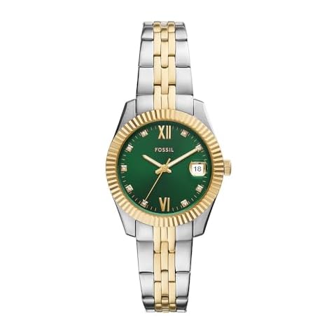 Fossil Women's Quartz Watch with Green Dial Cover