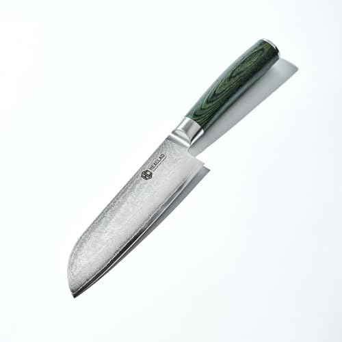 HexClad Santoku Knife, 7-Inch Japanese Damascus...