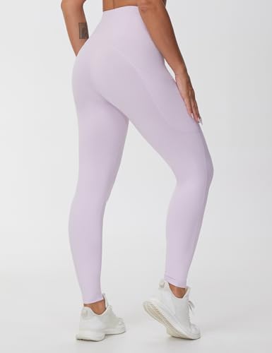 Image of THE GYM PEOPLE Thick High Waist Yoga Pants with Pockets, Tummy Control Workout Running Yoga Leggings for Women