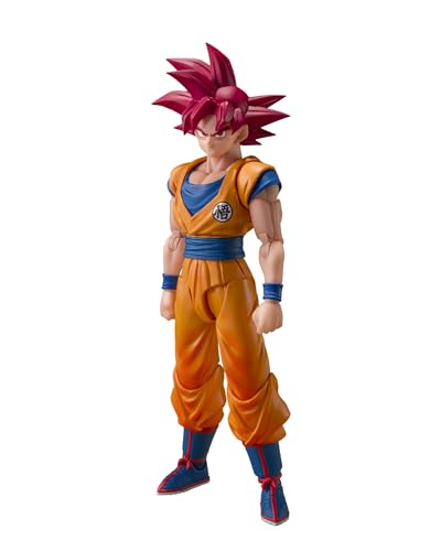 TAMASHII NATIONS S.H.フィギュアーツ ドラゴンボール超 超サイヤ人ゴッド孫悟空〈神の気を纏いし姿〉約145mm PVC&ABS製 塗装済み可動フィギュア