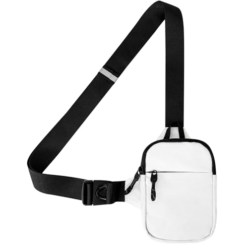 Peicees Mini Sling Bag Crossbody Chest Bag For Men Women Small Belt Purse Phone Holder For Running Workout Travel Waterproof