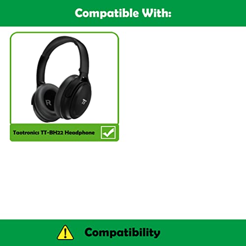 Reemplazo Profesional Almohadillas Compatibles con Auriculares Taotronics TT-BH22 con Cuero Proteico Suave y Espuma de Memoria miniatura 2