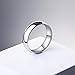 Imagen de MeMeDIY 6mm El Tono De Plata Acero Inoxidable Anillo Ring Banda Venda Alianzas Boda Amor Love Talla Tamaño 20