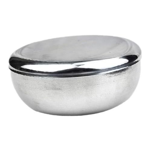 EPIGEIST 1Pieza Afeitar De Inoxidable Con Tapa Bol De Burbujeas Duradero Para Afeitar Accesorio Para Cuidado Del Hombre
