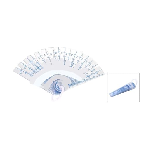 Calibrador de espesor plástico 17 piezas 0.05-1.5 mm miniatura 2