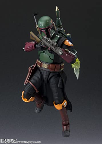 Image of S.H. Figuarts Boba Fett (Star Wars: The Book of Boba Fett) Approx. 6.1 inches (155 mm), AVS, PVC & Fabric, Pre-Painted Action Figure