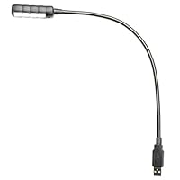 Adam Hall SLED 1 ULTRA USB mit 4 COB LED Schwanenhalsleuchte - Schwanenhalslampe