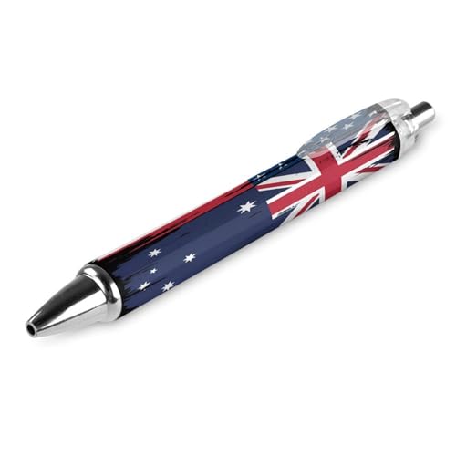 Bolígrafo retráctil de 0,5 mm de punta fina, pack de 4 piezas con banderas de EE. UU. y Australia 6