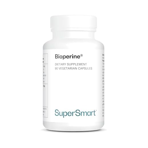 Bioperine - Aumenta la actividad de las enzimas digestivas y la biodisponibilidad de los alimentos - Ayuda a la digestión - Extracto de pimienta negra estandarizado al 95% de piperina - Supersmart