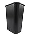 Rubbermaid Commercial Products Deskside Wastebasket/Trash Can, 10.25-Gallon/41-Quart, Black, Plastic, Garbage Can for Home/Office, Fits Under Desk/Sink/Cabinet, Pack of 12
