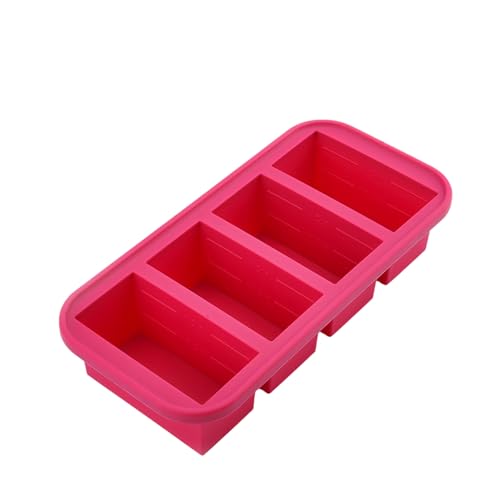 YROHGKPN Práctica caja de congelación de silicona con cubierta segura, máquina de bloques de hielo, ideal para la fabricación de cubos aromatizados y la conservación de alimentos con tapa