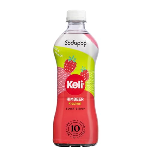 Sodapop Sirup Keli Himbeer, 500ml, für bis zu 10 Liter Fertiggetränk, kalorienarm, fruchtig