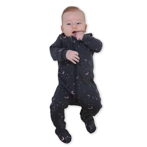 Image of DDY Baby Girl Boy Snowsuit 0-3 Months Down Jacket Hooded Romper Jumpsuit Infant Onesie Winter Outwear Grey